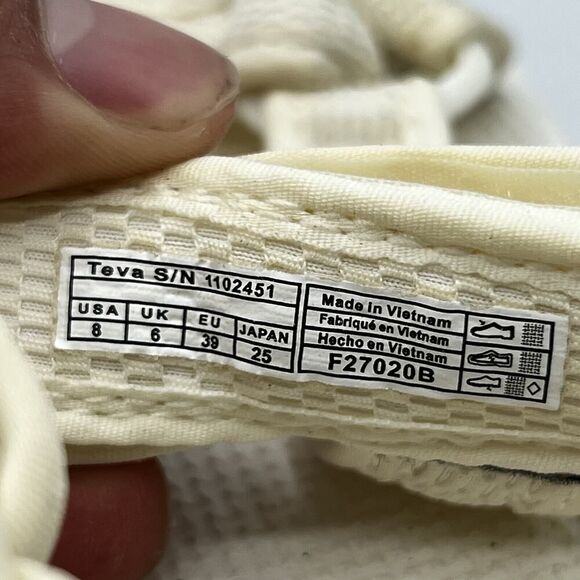 Teva Universal Mesh Print Strap Platform Womens 8 White Outdoors Sandals 1102451 - Picture 8 of 11